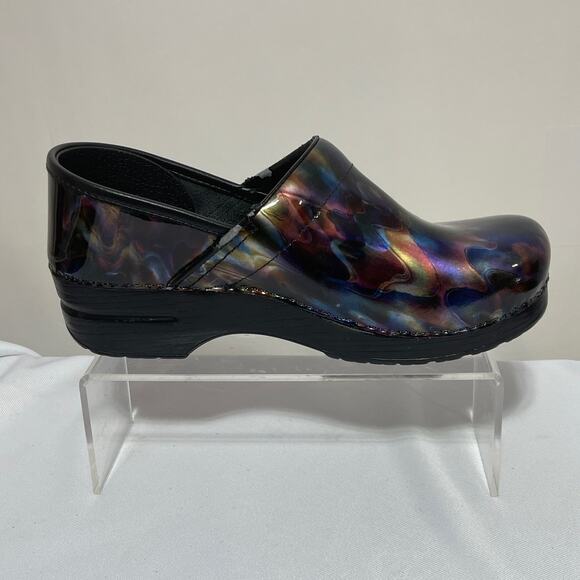 Dansko Clogs Women's EU 40 US 9.5  Multicolor Swirl Rainbow Slip On Comfort Shoe - Picture 5 of 9